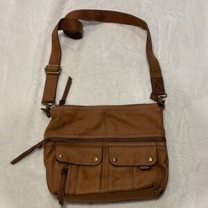 Fossil Tan Crossbody Bag